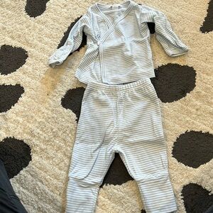 Kissy kissy blue striped set